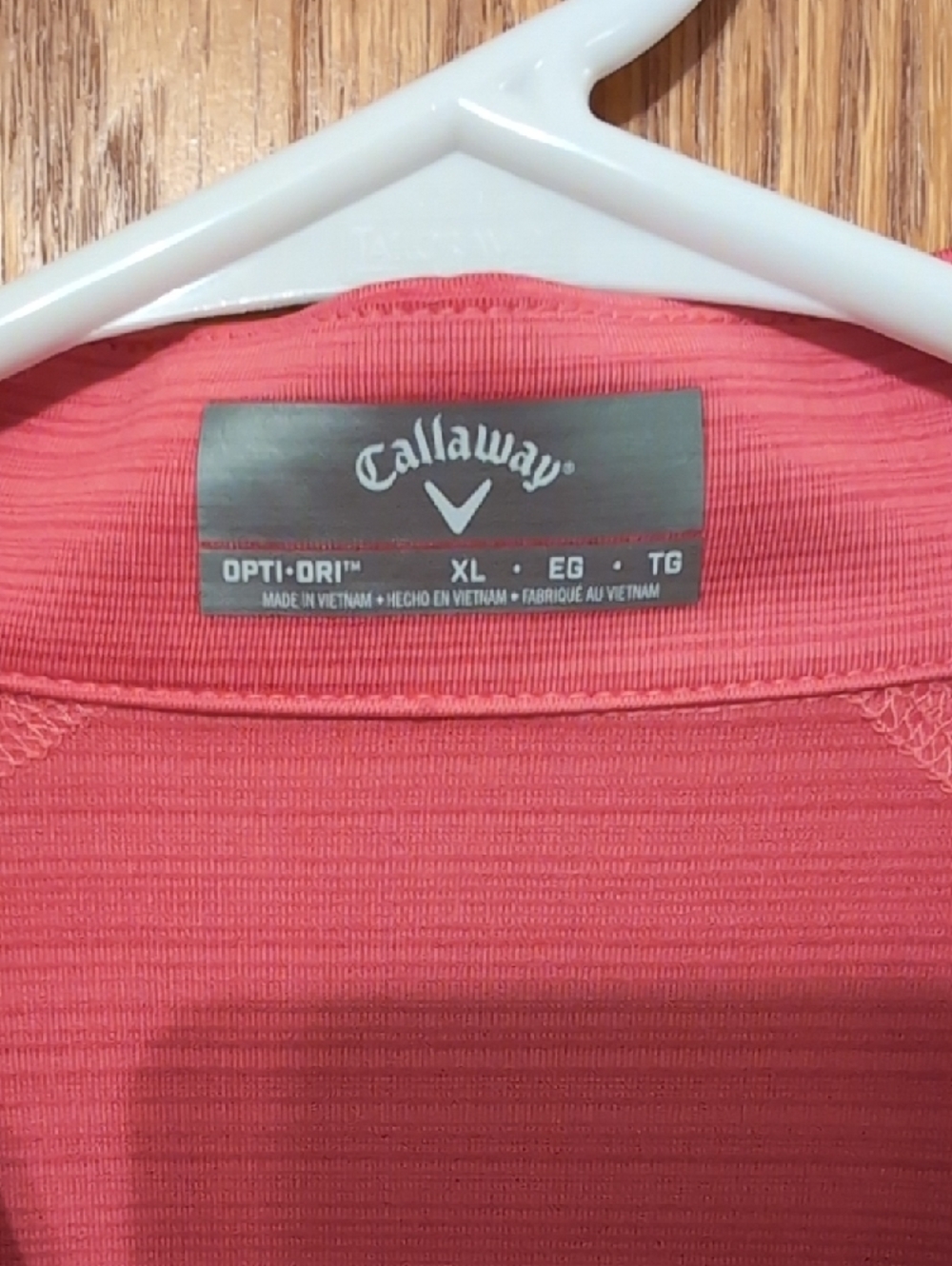 Callaway Coral Performance Quarter-Zip Top - Picture 2 of 3